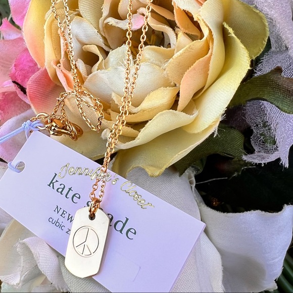 Kate Spade Peace Sign Pendant Necklace - Picture 3 of 6